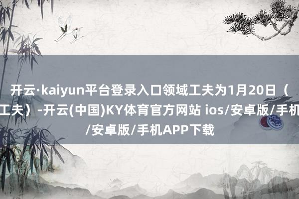 开云·kaiyun平台登录入口领域工夫为1月20日(均为当地工夫)-开云(中国)KY体育官方网站 ios/安卓版/手机APP下载