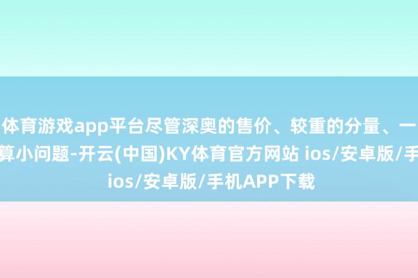 体育游戏app平台尽管深奥的售价、较重的分量、一些幽微的计算小问题-开云(中国)KY体育官方网站 ios/安卓版/手机APP下载