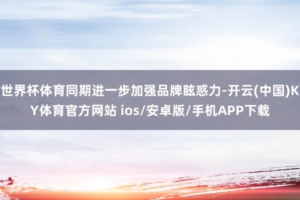 世界杯体育同期进一步加强品牌眩惑力-开云(中国)KY体育官方网站 ios/安卓版/手机APP下载