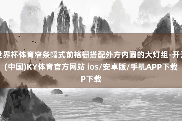 世界杯体育窄条幅式前格栅搭配外方内圆的大灯组-开云(中国)KY体育官方网站 ios/安卓版/手机APP下载