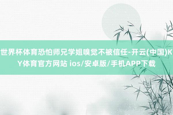 世界杯体育恐怕师兄学姐嗅觉不被信任-开云(中国)KY体育官方网站 ios/安卓版/手机APP下载
