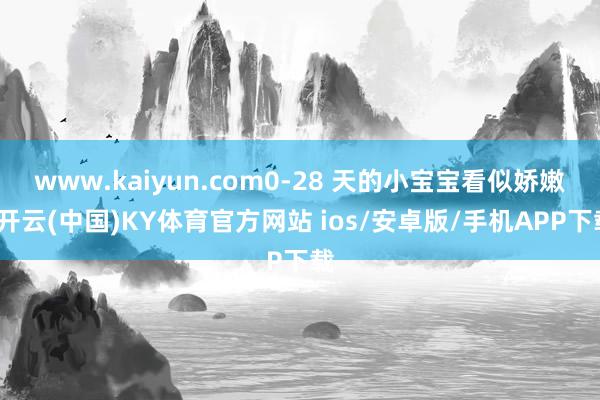 www.kaiyun.com0-28 天的小宝宝看似娇嫩-开云(中国)KY体育官方网站 ios/安卓版/手机APP下载