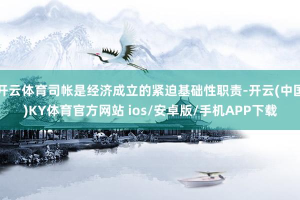 开云体育司帐是经济成立的紧迫基础性职责-开云(中国)KY体育官方网站 ios/安卓版/手机APP下载
