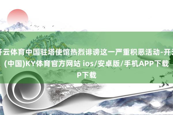 开云体育中国驻塔使馆热烈诽谤这一严重积恶活动-开云(中国)KY体育官方网站 ios/安卓版/手机APP下载
