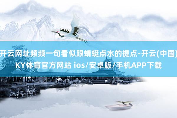 开云网址频频一句看似跟蜻蜓点水的提点-开云(中国)KY体育官方网站 ios/安卓版/手机APP下载